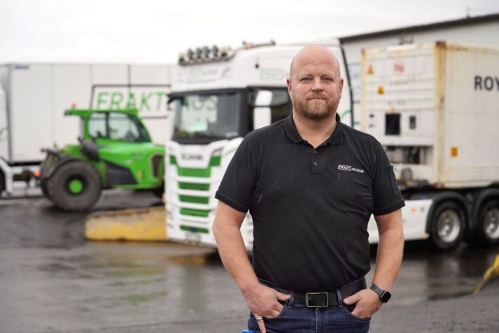 Arnar Þór Ólafsson framkvæmdastjóri Fraktlausna er langþreyttur á ítrekuðum þjófnaði á díselolíu fyrirtækisins.