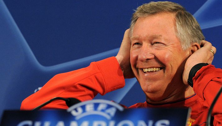 Sir Alex Ferguson, stjóri Manchester United.