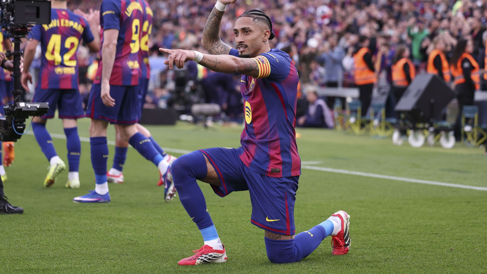 Raphinha með þrennu í öruggum sigri Barcelona