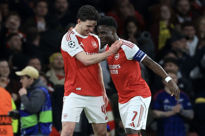 Declan Rice og Bukayo Saka spila hvorugur með enska landsliðinu í þessum glugga.