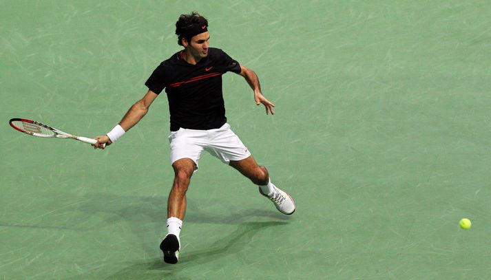 Federer í leiknum gegn del Porto