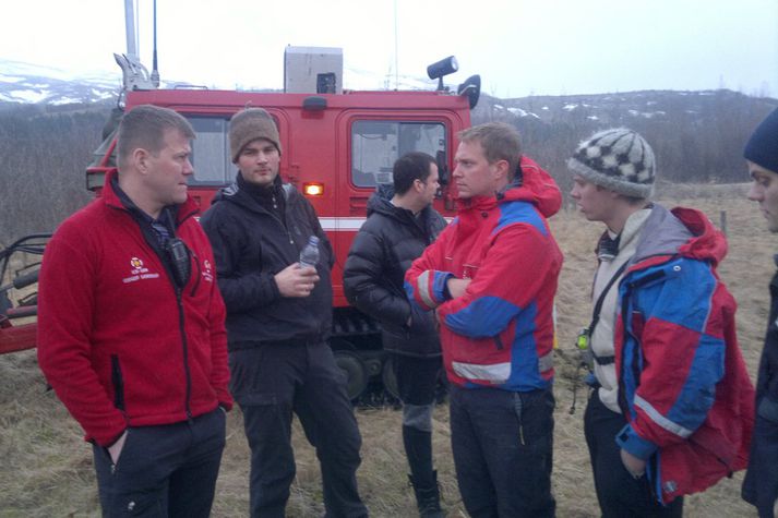 Björgunarsveitamenn voru kallaðir að Esjunni. 