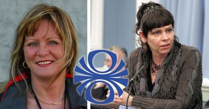 Lára Hanna og Birgitta Jónsdóttir þingmaður Pírata.
