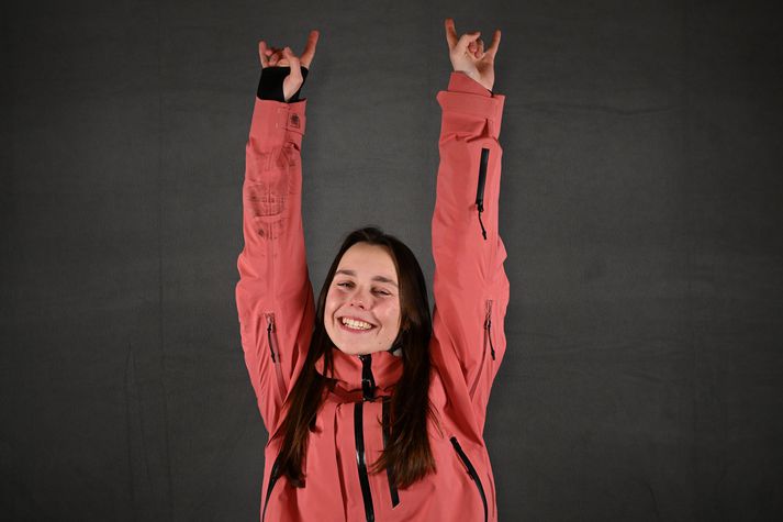 Kateryna Kotsar er að eiga mjög eftirminnilega Vetrarólympíuleika, bæði innan og utan keppni.