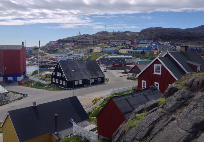 Frá bænum Qaqortoq á Suður-Grænlandi.