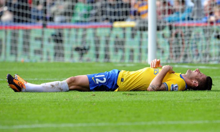 Olivier Giroud hvílir sig aðeins fyrir átök næstu daga.