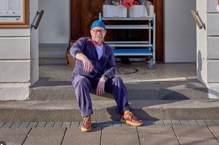 Ólafur Örn Ólafsson veitingamaður fyrir utan Brút. 