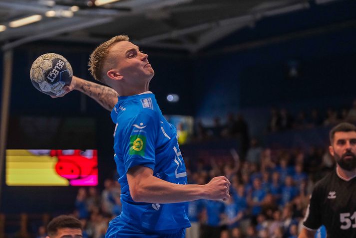 Gauti Gunnarsson var iðinn við kolann hjá Stjörnuliðinu í dag. 