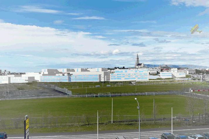 Samkvæmt samningnum sem nú er lagður fram um framtíðaruppbyggingu Landspítala er gert ráð fyrir a.m.k. 293.000 fermetra byggingarmagni á lóðinni.