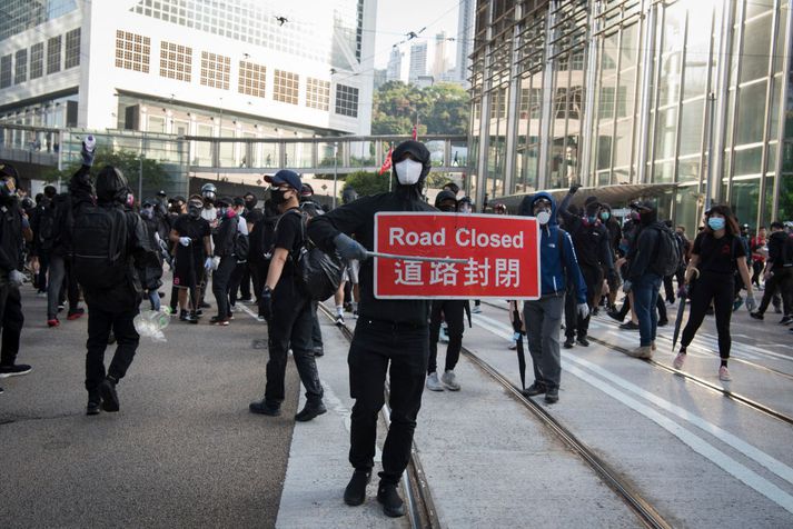 Mótmælin í Hong Kong hafa nú staðið í nokkra mánuði.