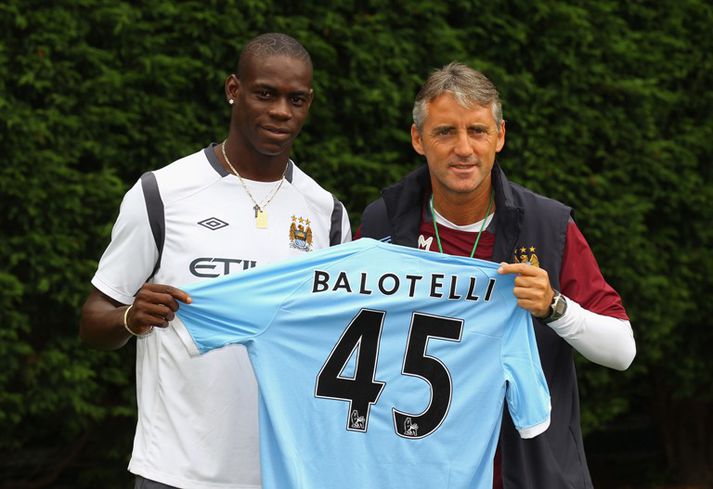Balotelli verður númer 45 hjá City.