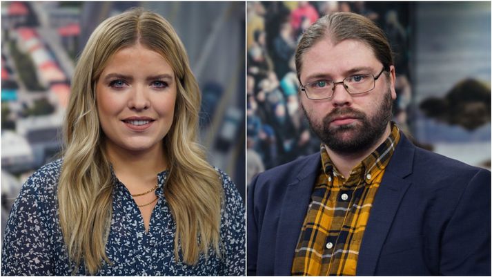 Sunna Sæmundsdóttir fréttamaður fær til sín þau Áslaugu Örnu Sigurbjörnsdóttur dómsmálaráðherra og Helga Hrafn Gunnarsson, þingmann Pírata.