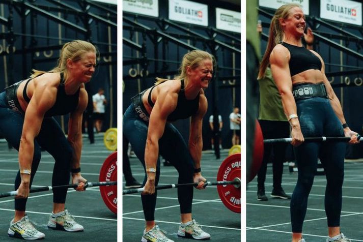 Þuríður Erla Helgadóttir tók vel á því á Swiss Throwdown CrossFit mótinu um helgina og á endanum átti engin önnur kona möguleika í hana.