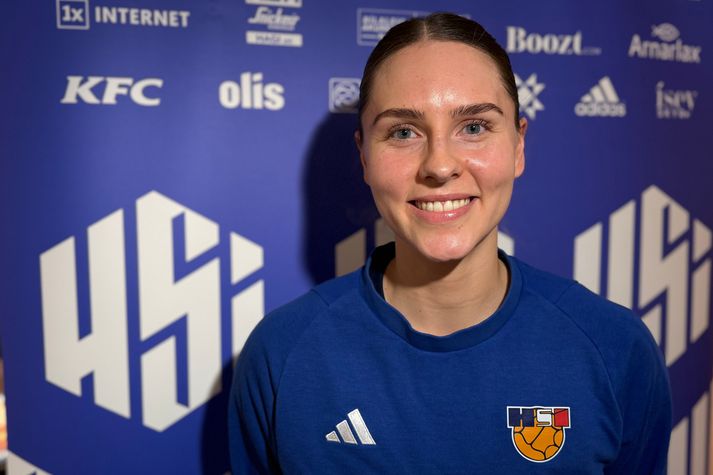 Andrea Jacobsen hefur jafnað sig af meiðslunum sem hrjáðu hana í síðasta landsliðsverkefni.