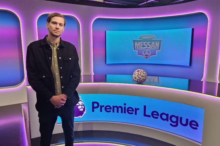 Arnar Jónmundsson, framleiðslustjóri enska boltans á Sýn Sport.