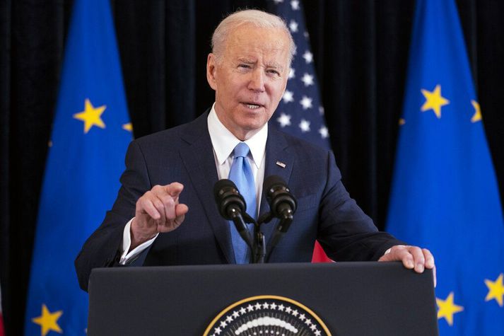 Biden sagði bandamenn myndu standa á öruggari grunni þegar Evrópa væri ekki lengur háð orku frá Rússlandi.