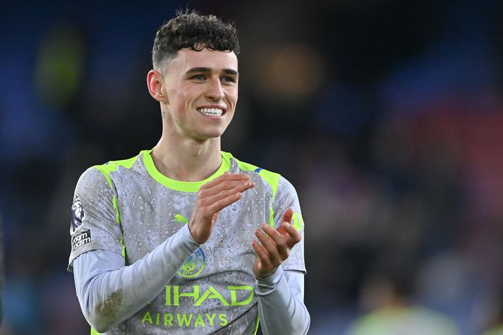 Phil Foden skoraði sitt tíunda mark á tímabilinu gegn Crystal Palace.