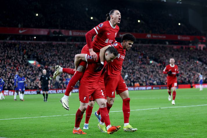 Núnez, Jota og Díaz eru allir orðaðir við félög í Sádi-Arabíu. Ólíklegt þykir að Liverpool vilji selja þrjá úr framlínu liðsins í sumar og vilji þá sérstaklega halda í Díaz.