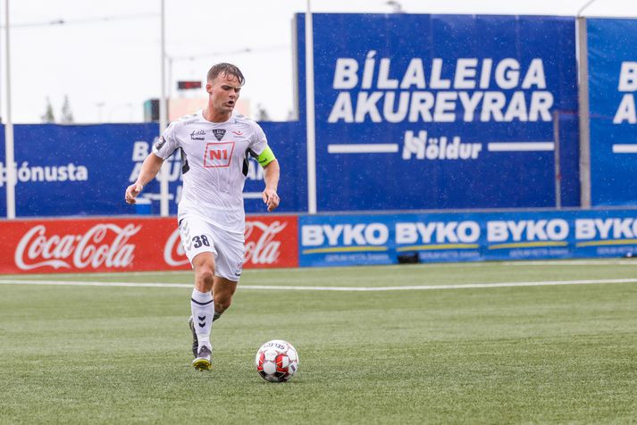 Víðir Þorvarðarson skoraði frábært mark á Akureyri í dag.