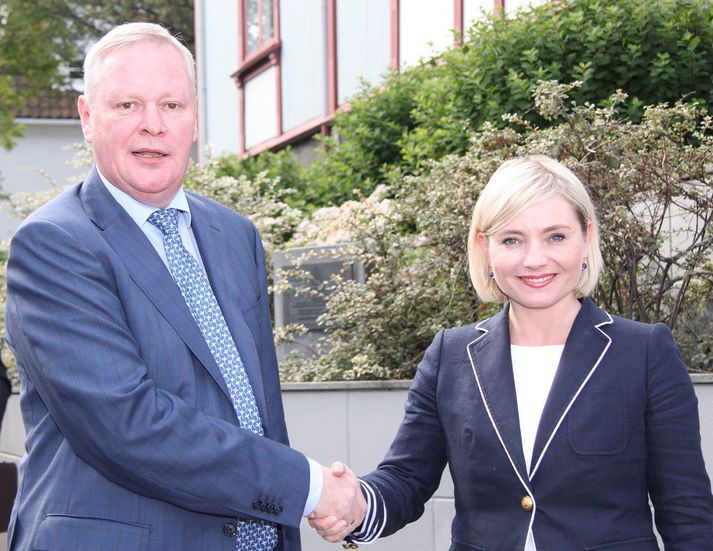 Titov og Lilja funduðu í Ráðherrabústaðnum í dag.