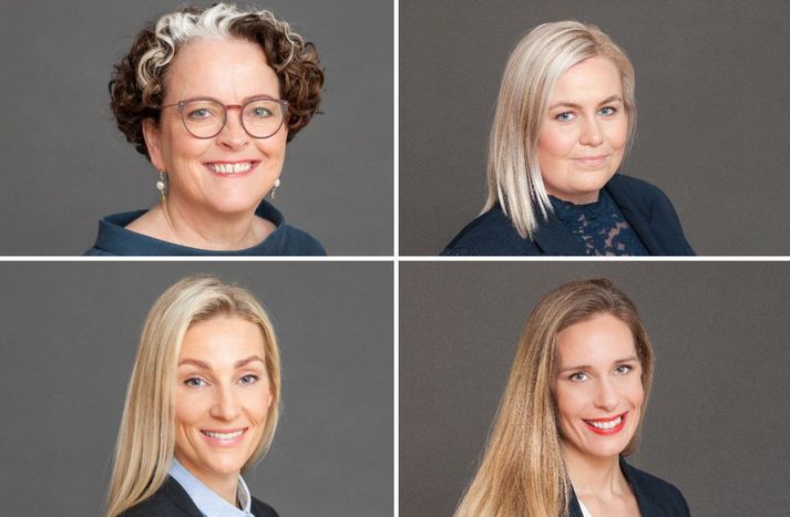 Ída Margrét Jósepsdóttir, Jóhanna Klara Stefánsdóttir, Lilja Björk Guðmundsdóttir og Sigríður Mogensen.