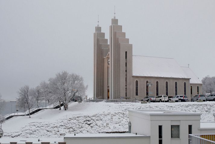 Það mun snjóa eitthvað á Akureyri á morgun ef marka má veðurspá Veðurstofu Íslands.