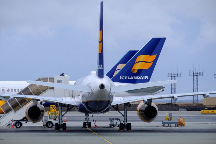 Snúa þurfti flugvél Icelandair við vegna bilunar í dag.