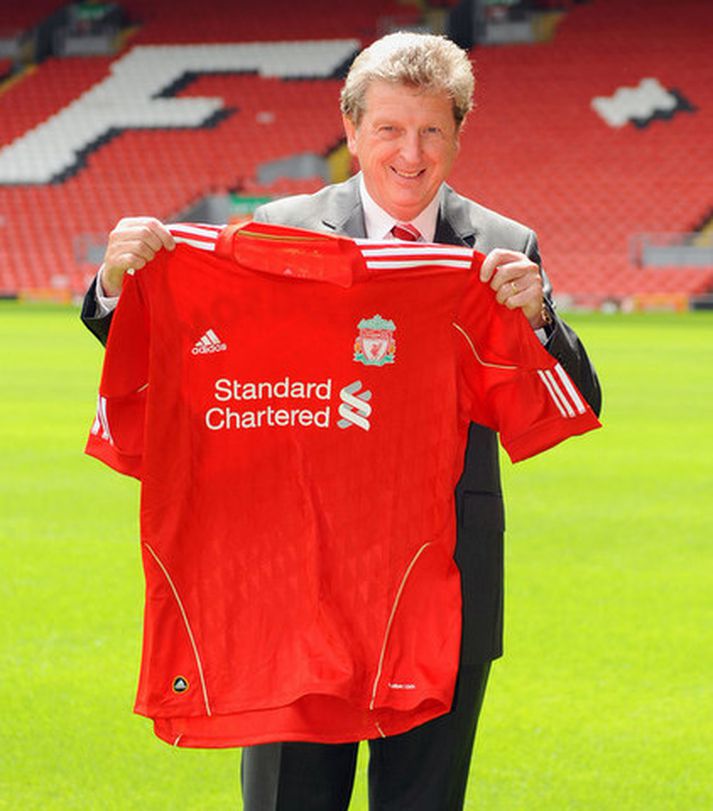 Roy Hodgson á Anfield í gær.