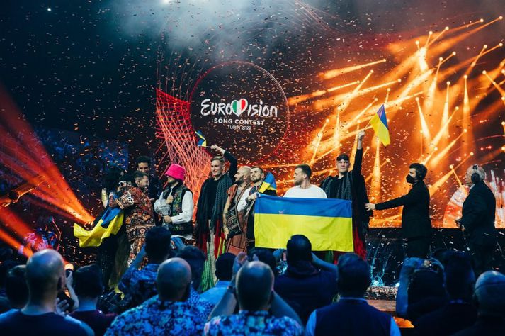 Úkraína sigraði Eurovision 2022.