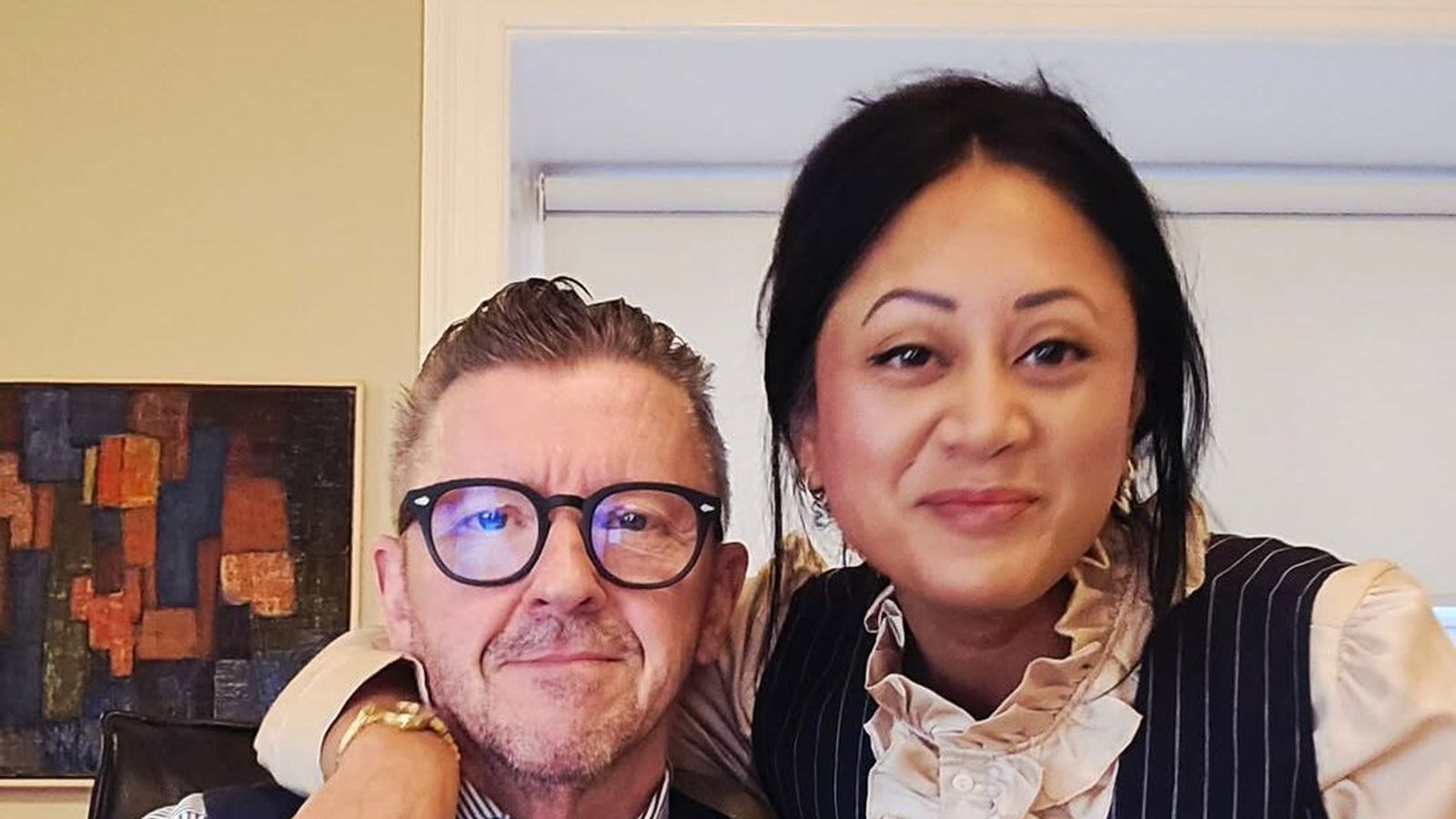 Vig­dís Häsler og Sveinn Andri gengu í hnapp­helduna