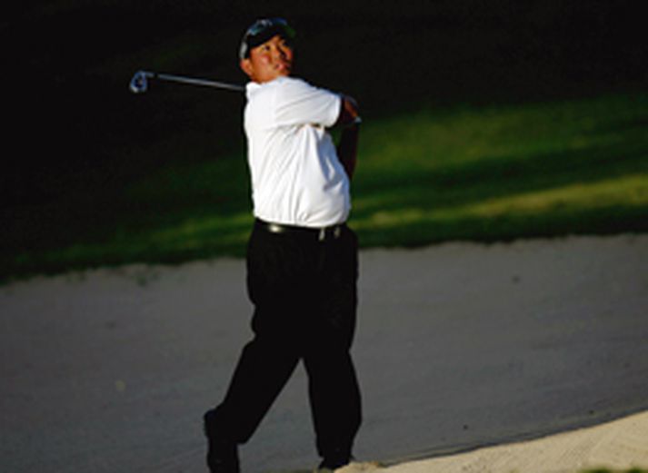 Svona lítur hann út, hinn 16 ára gamli Tadd Fujikawa - nýjasta stjarnan í golfheiminum.
