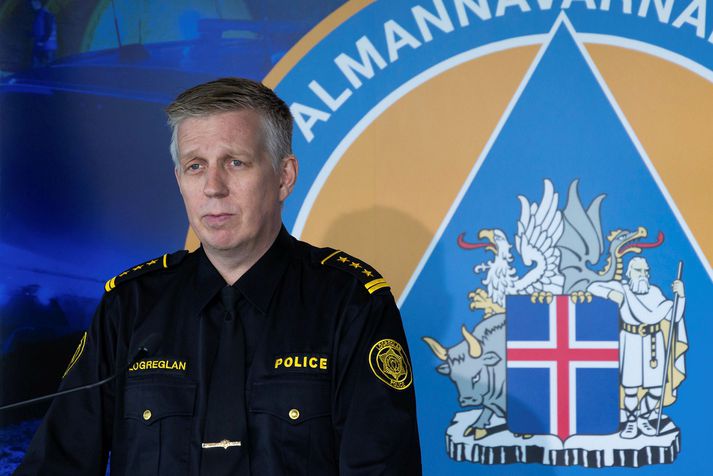 Víðir Reynisson, szef policji.