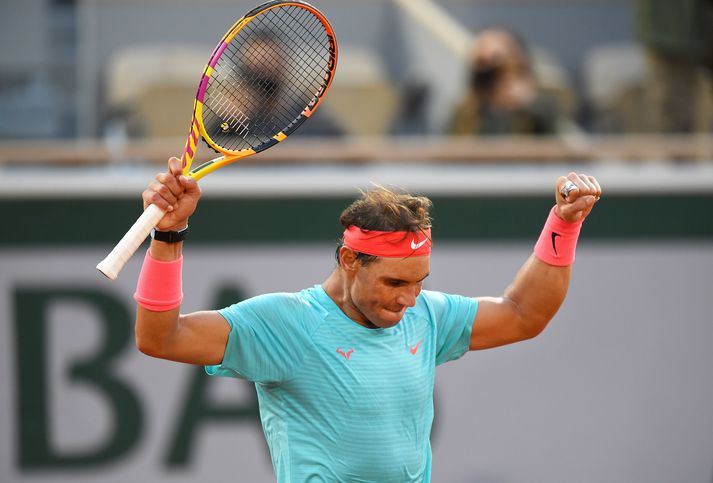 Nadal er kominn í úrslit á Opna franska í 13. skiptið. Hann hefur ekki enn tapað í úrslitum á mótinu.