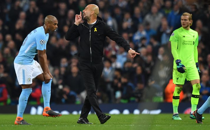 Guardiola lætur dómarana heyra það.