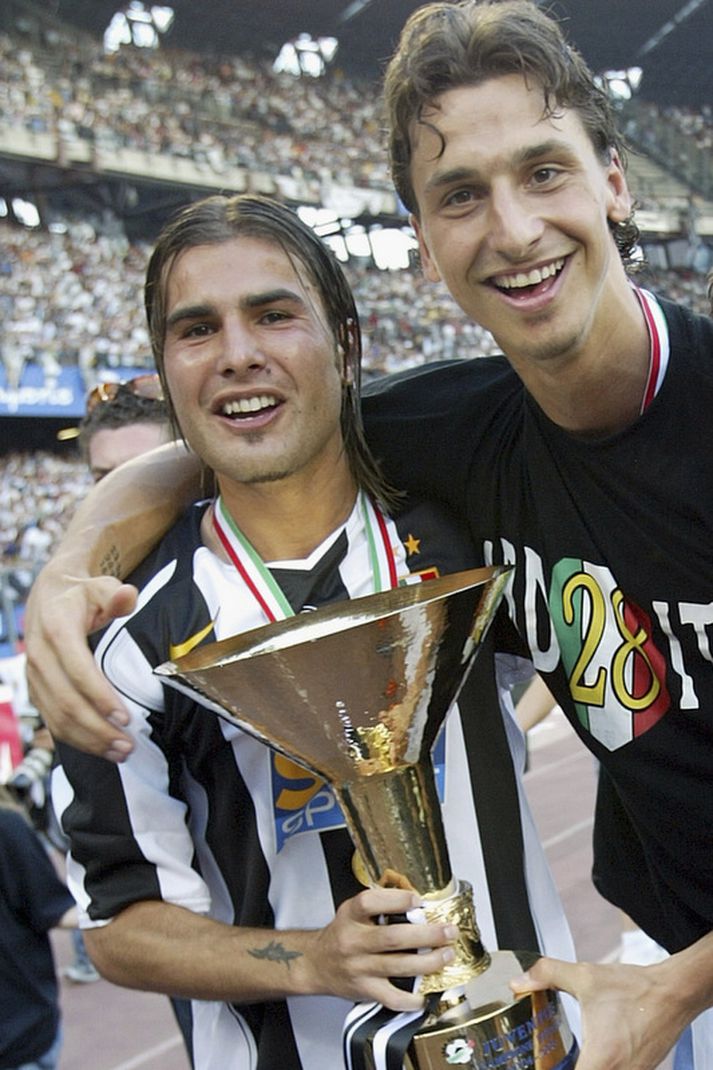 Adrian Mutu og Zlatan Ibrahimovic léku saman hjá Juve.