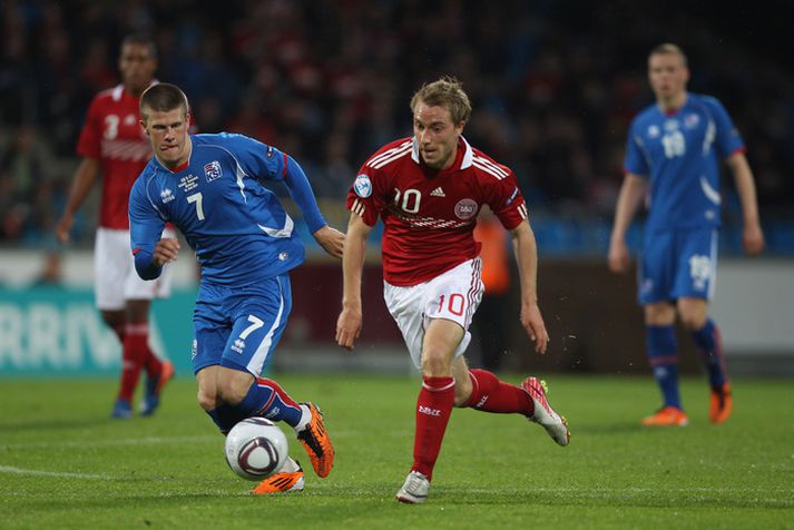 Jóhann Berg Guðmundsson kom inn í íslenska liðið á nýjan leik og stóð sig vel