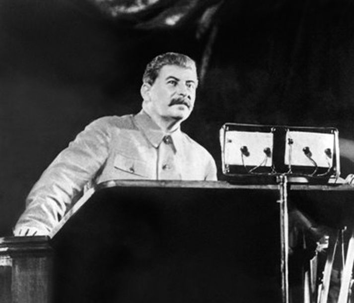Yossif V. Dzhugashvili var betur þekktur undir nafninu Josef Stalin. Mynd/ AFP.