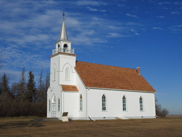 Grund Frelsis kirkjan í Baldur í Manitoba.