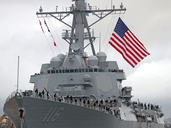 Herskipið USS Thomas Hudner var vígt árið 2018.