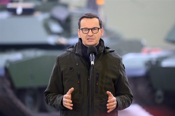 Morawiecki var afdráttarlaus í gagnrýni sinni á Þjóðverja.