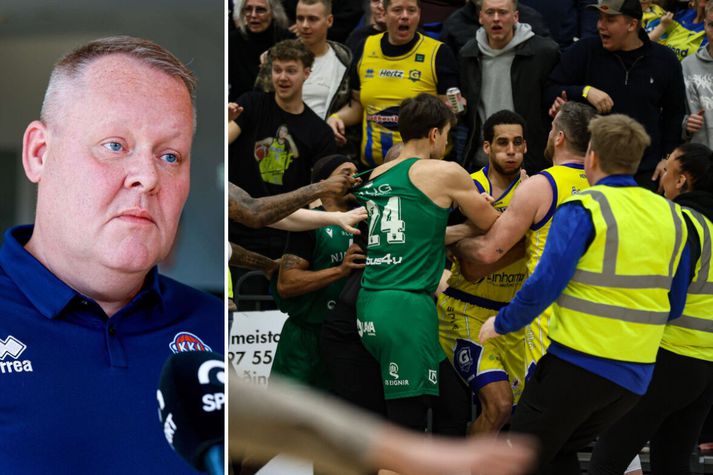 Hannes S. Jónsson, framkvæmdastjóri KKÍ, segir niðurstöðu að vænta í málinu á laugardag. Það sé litið alvarlegum augum að áhorfendur hafi farið inn á völlinn í Grindavík.