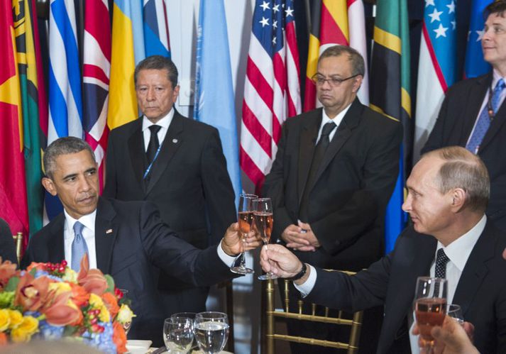 Pútín fundaði með Barack Obama í 94 mínútur í gær.