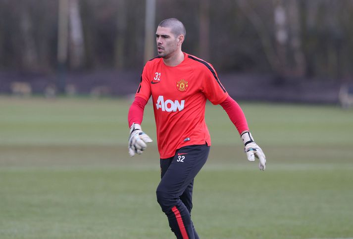 Valdes hefur lítið fengið að gera fyrir utan æfingasvæði Manchester United.