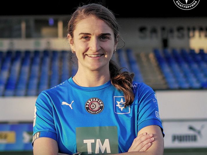 Murielle Tiernan er mætt í búning Stjörnunnar.