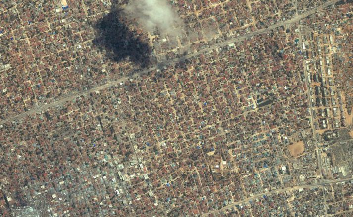 Mogadishu séð úr lofti