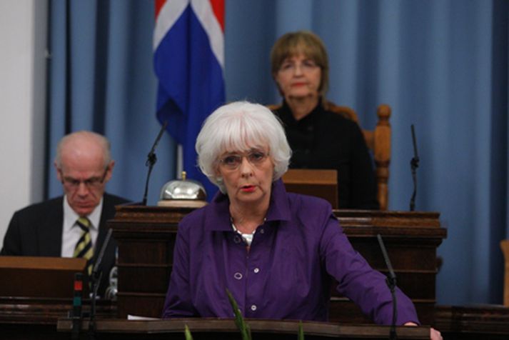 Jóhanna Sigurðardóttir er harðorð í garð Breta, Hollendinga og Alþjóðagjaldeyrissjóðsins. Mynd/ Stefán.