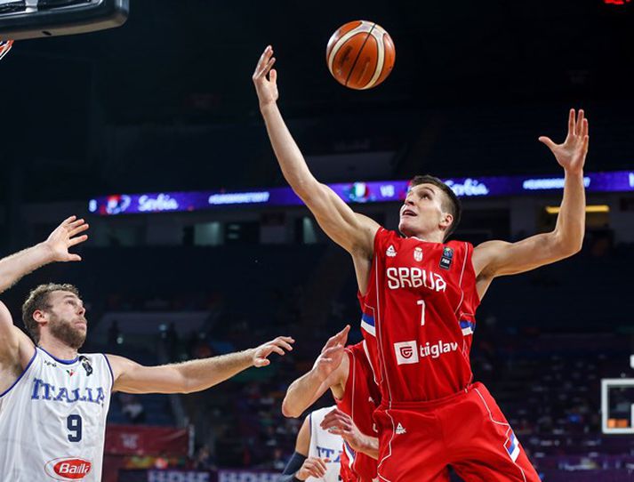 Bogdan Bogdanovic var atkvæðamestur í liði Serba.