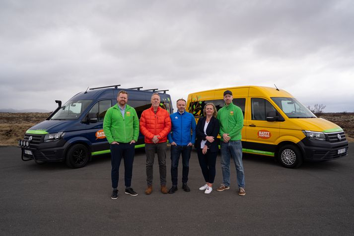 Frá vinstri til hægri: Haukur Sverrisson, Sverrir Þorsteinsson, Ásgeir Baldurs, Herdís Jónsdóttir, og Jón Sverrisson.