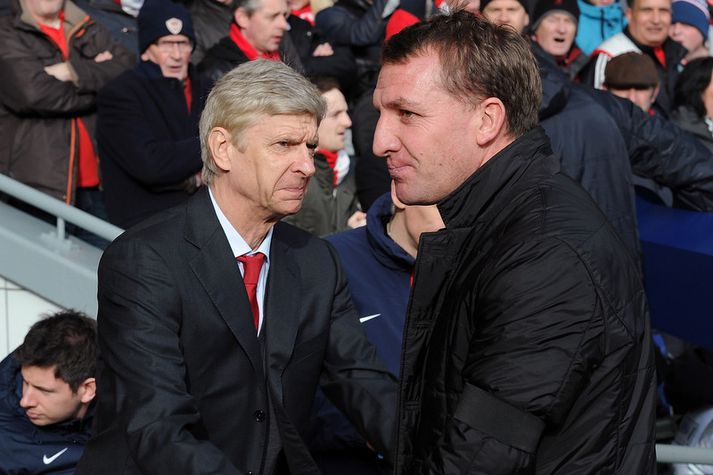 Arsene Wenger og Brendan Rodgers.