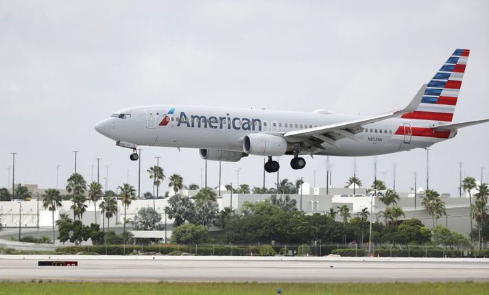 Flugvélin var á vegum American Airlines.